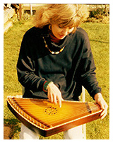 wife playing lyre